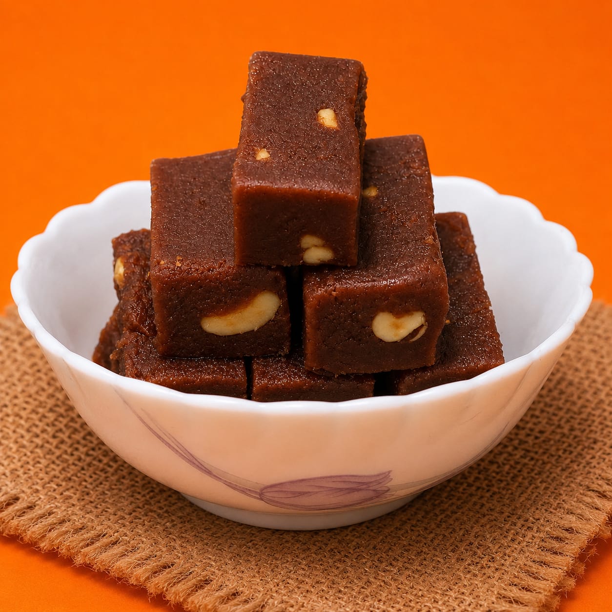 Beetroot & Cashews Mysore Pak